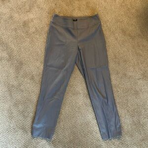 Gray-Blue elastic, pull on, dress pants